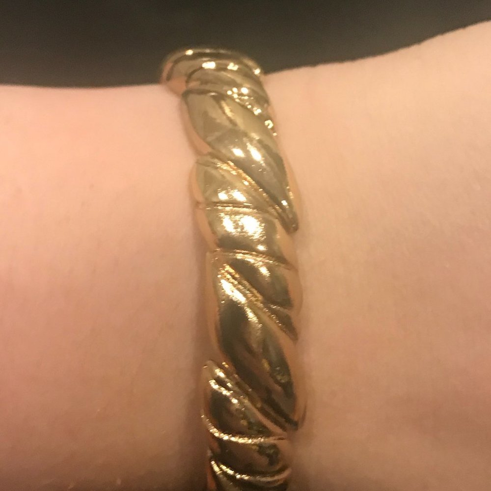 Stretchable Gold Braided Bracelet